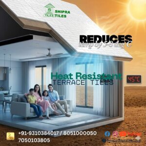 Anti-heat roof tiles