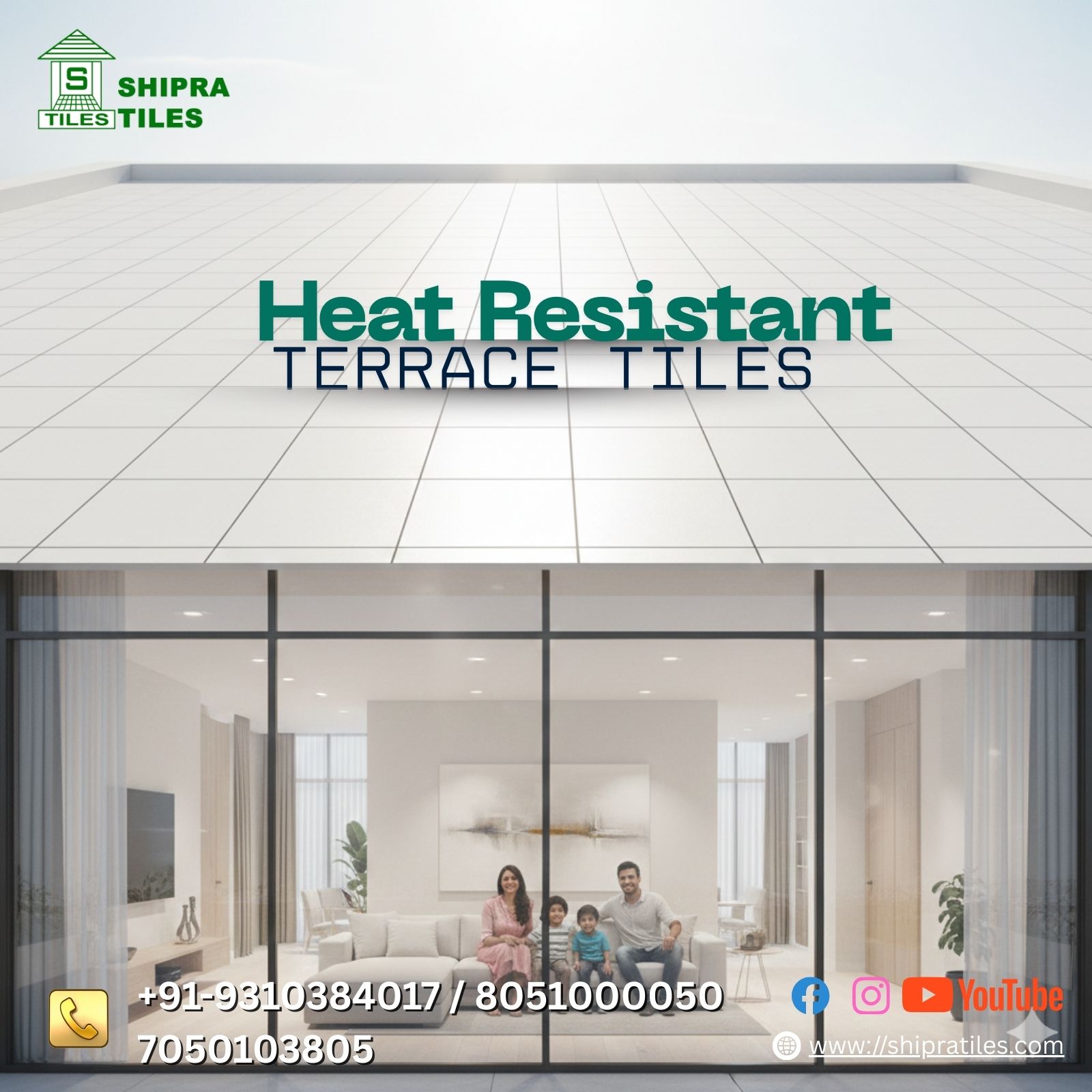Precast Heat Resistant Terrace Tiles – Durable Roofing Solution for Superior Heat Control